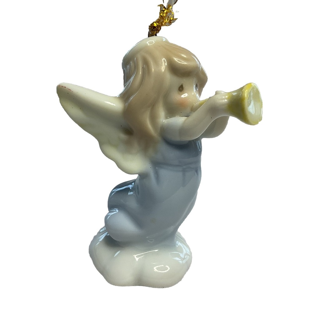 1996 PMI Precious Moments ANGEL‎ with HORN Christmas Ornament